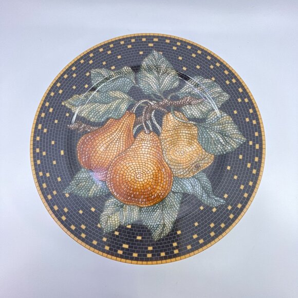 sasaki fruit mosaic salad dessert plates by stephen dweck set of 4 9 1/4 inches - Picture 4 of 6